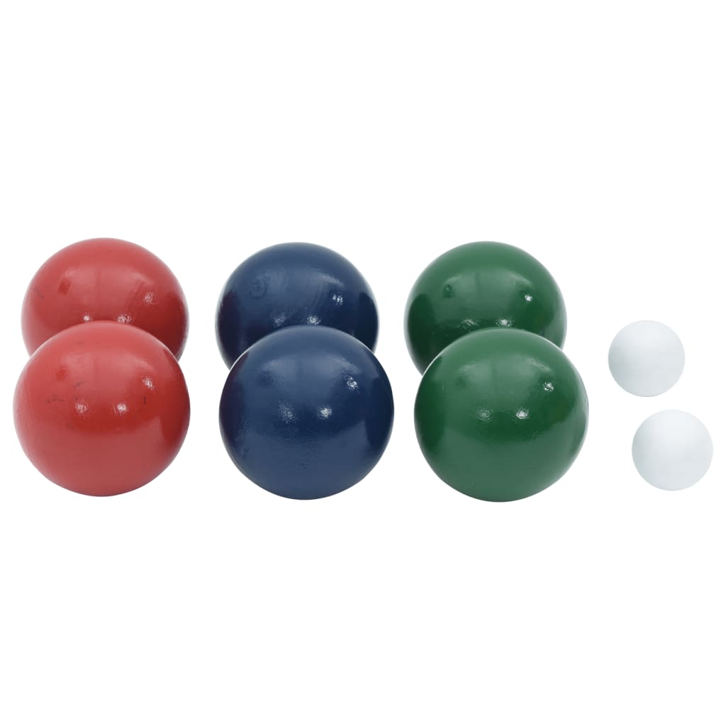 Set Bocce 8 pz con Custodia Trasporto in Legno Massello di Pino - homemem39