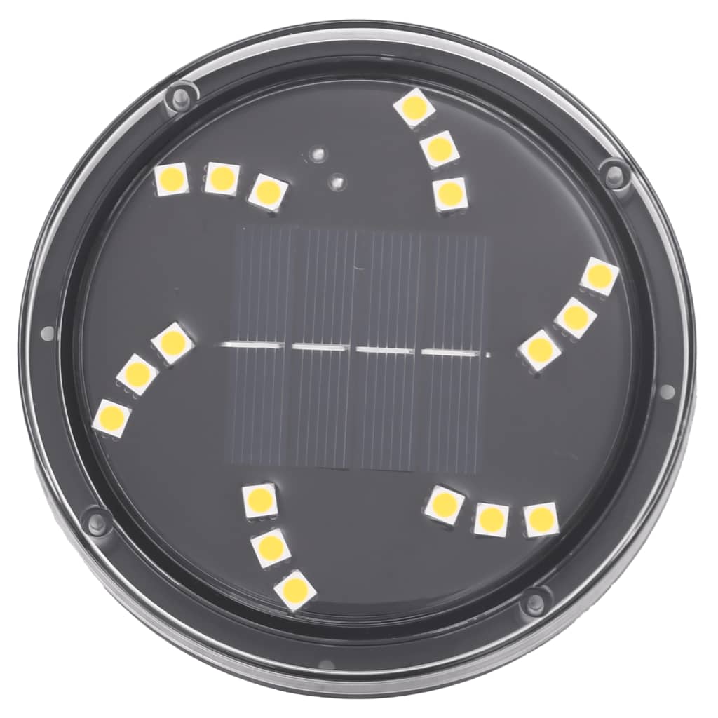 Luci Solari da Terra con Picchetti da Esterno 4pz Bianco Caldo