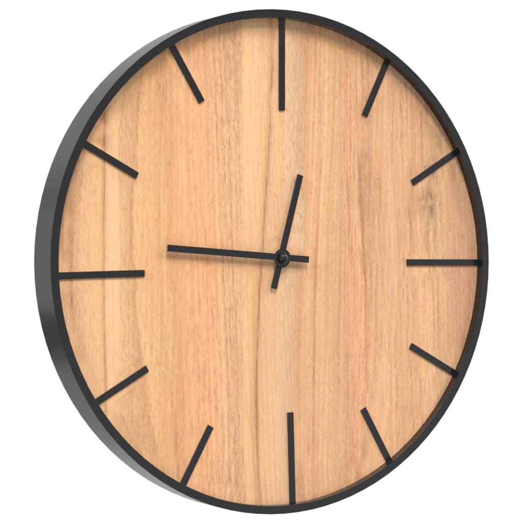 Orologio a Parete Marrone Ø39 cm in Ferro e Legno Multistrato - homemem39