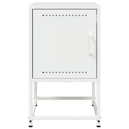 Comodini 2 pz Bianchi 36x39x60,5 cm in Acciaio