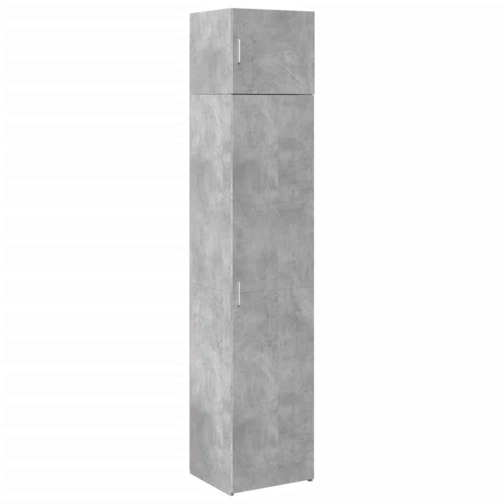 Mobile Sottile Grigio Cemento 45x42,5x225 cm in Truciolato