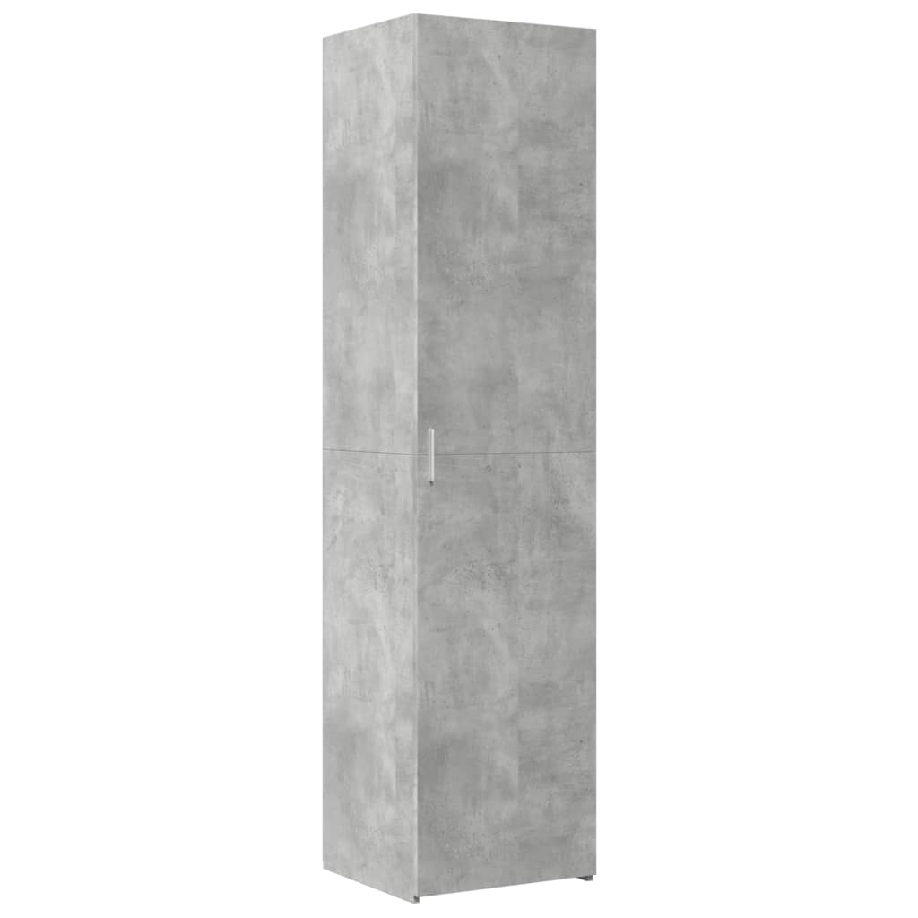 Mobile Sottile Grigio Cemento 45x42,5x225 cm in Truciolato