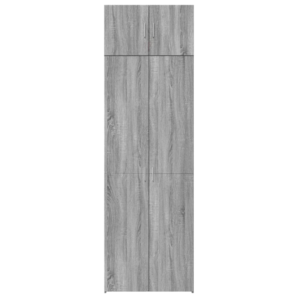 Armadietto Grigio Sonoma 70x42,5x225 cm in Truciolato