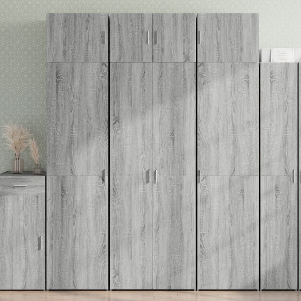 Armadietto Grigio Sonoma 70x42,5x225 cm in Truciolato