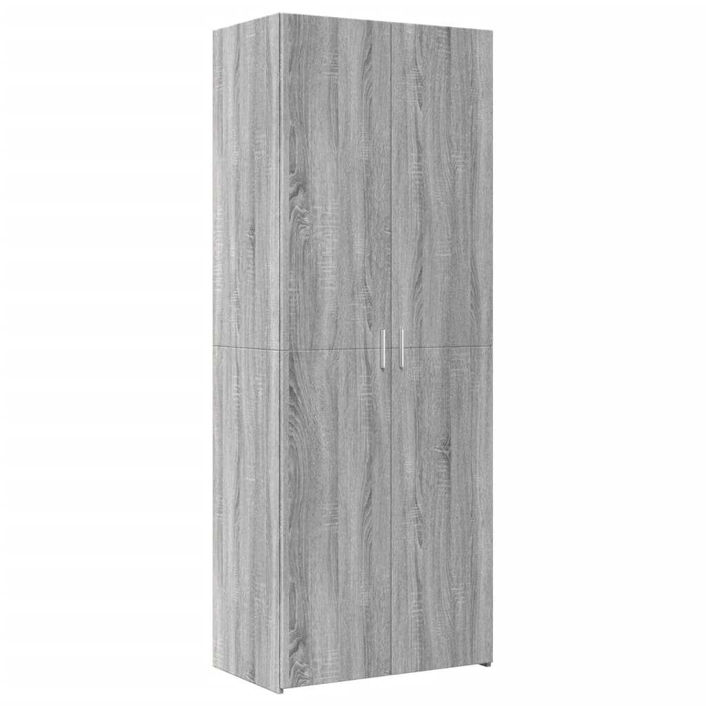 Credenza Grigio Sonoma 70x42,5x185 cm in Legno Multistrato