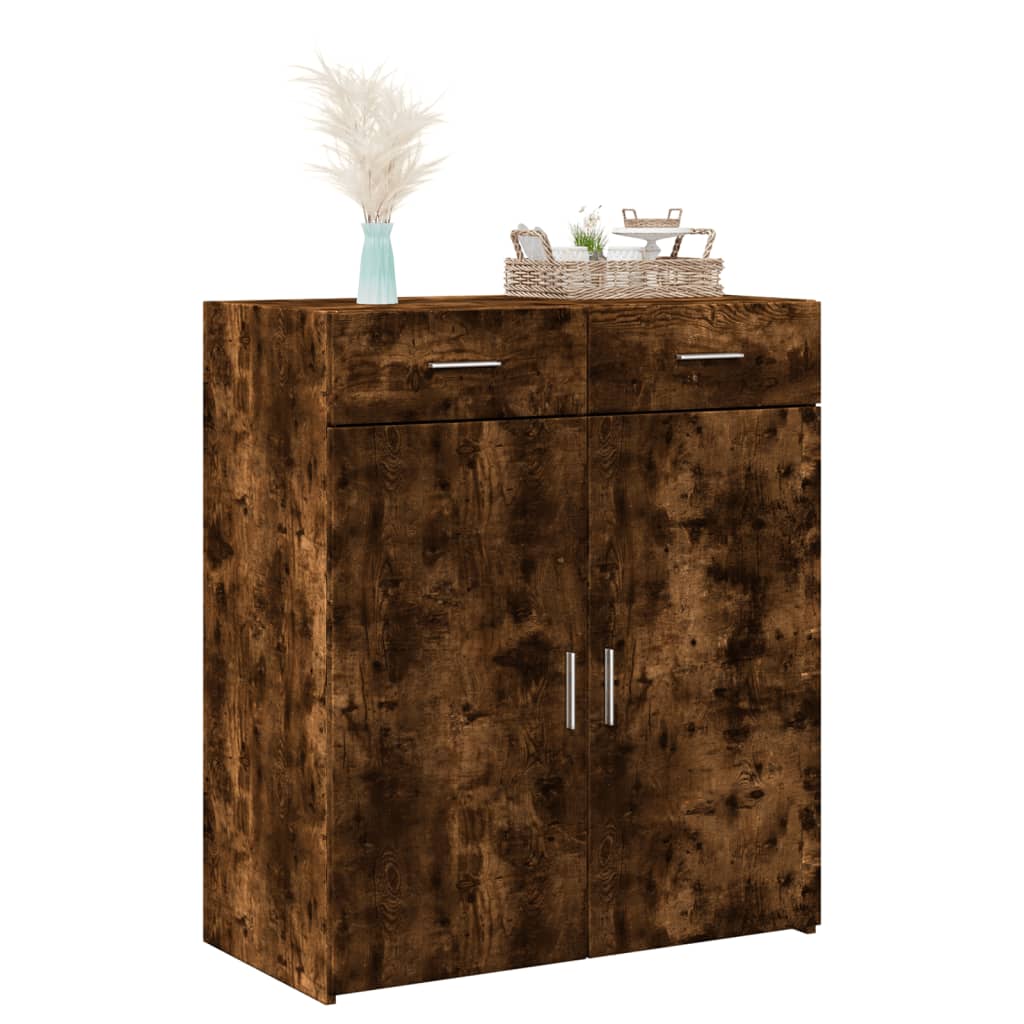 Credenza Rovere Sonoma 80x42,5x93 cm in Legno Multistrato - homemem39