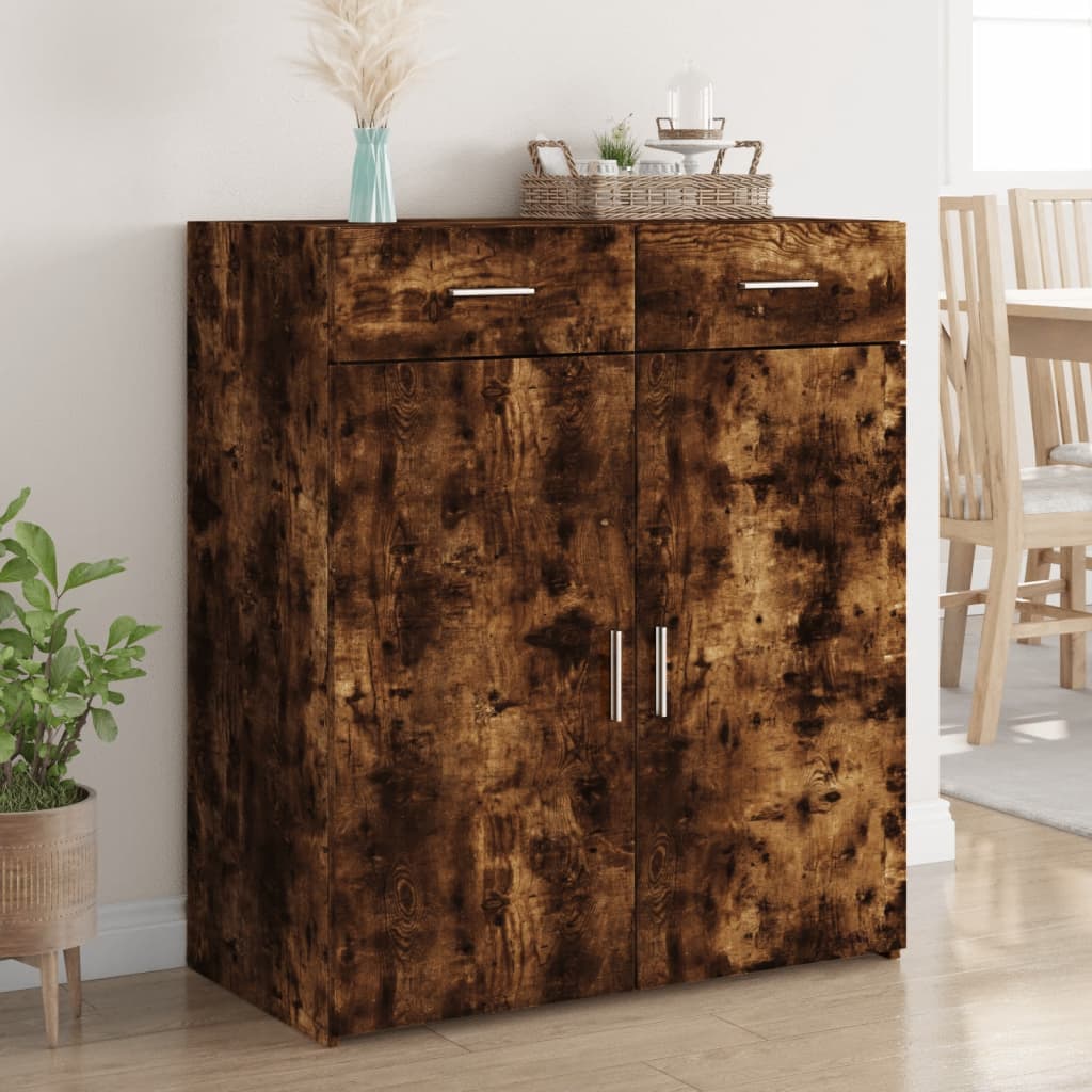 Credenza Rovere Sonoma 80x42,5x93 cm in Legno Multistrato