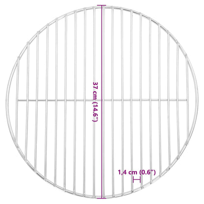 Griglia per Barbecue Rotonda Ø37 cm in Acciaio Inossidabile 304 - homemem39