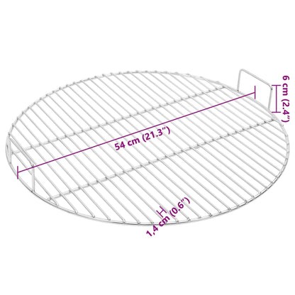 Griglia con Maniglie Rotonda Ø54 cm in Acciaio Inox 304 - homemem39