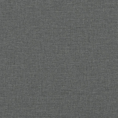 Giroletto a Molle con Materasso Grigio Scuro 140x200cm Tessuto