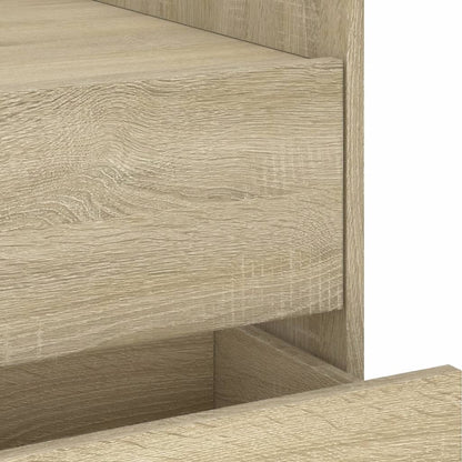 Comodino Rovere Sonoma 45x50x50 cm in Legno Multistrato