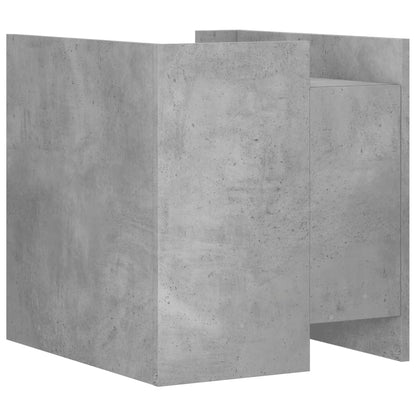 Comodino Grigio Cemento 45x50x50 cm in Truciolato - homemem39