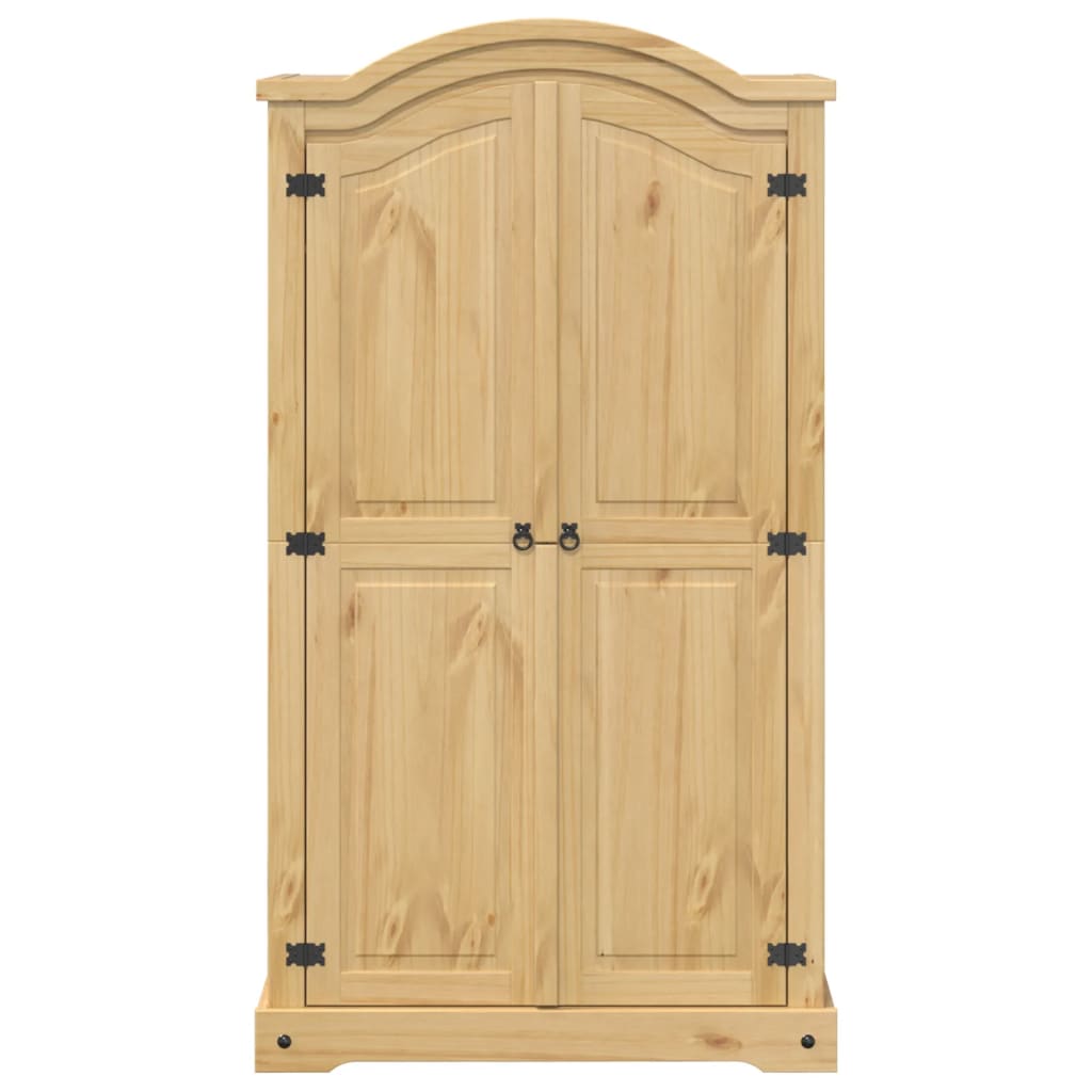 Armadio Corona 102x52x186 cm in Legno Massello di Pino - homemem39