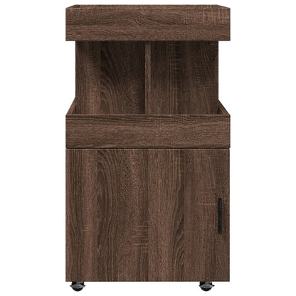 Carrello Bar Rovere Marrone 50x41x89 cm in Legno Multistrato - homemem39