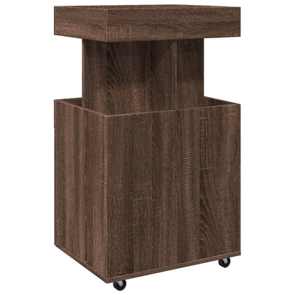 Carrello Bar Rovere Marrone 50x41x89 cm in Legno Multistrato - homemem39