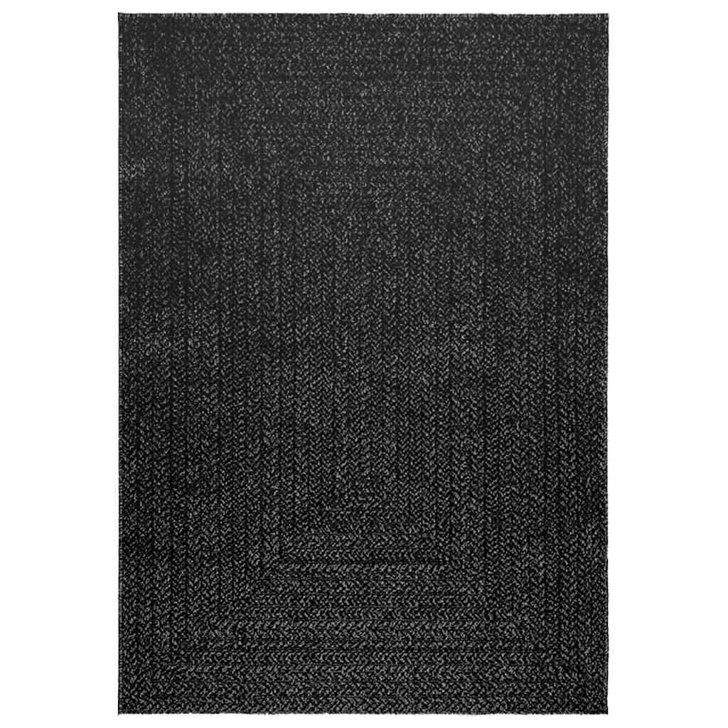 Tappeto ZIZUR Antracite 120x170 cm Aspetto Iuta Interni Esterni - homemem39