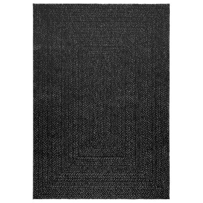 Tappeto ZIZUR Antracite 120x170 cm Aspetto Iuta Interni Esterni - homemem39