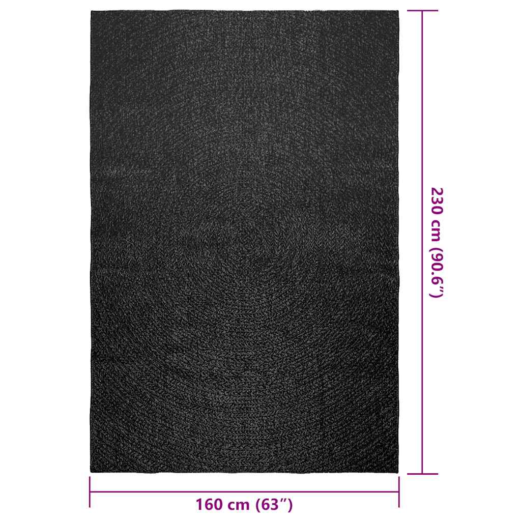 Tappeto ZIZUR Antracite 160x230 cm Aspetto Iuta Interni Esterni - homemem39