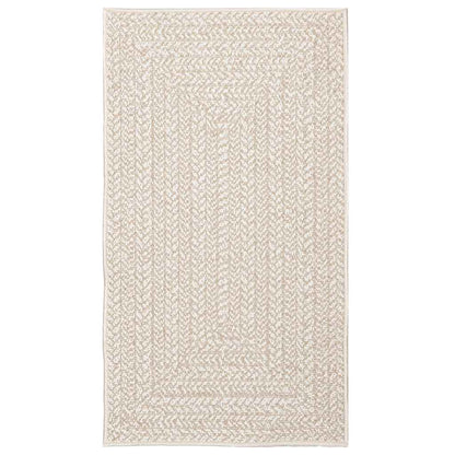 Tappeto ZIZUR Crema 60x110 cm Aspetto Iuta Interni ed Esterni