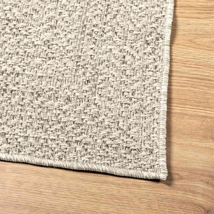 Tappeto ZIZUR Crema 80x250 cm Aspetto Iuta Interni ed Esterni - homemem39