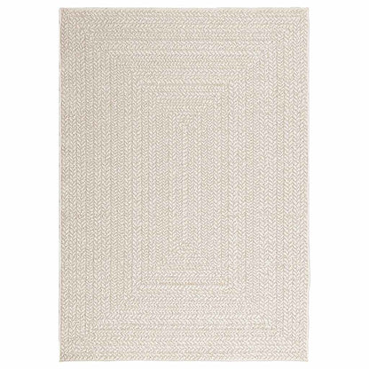 Tappeto ZIZUR Crema 120x170 cm Aspetto Iuta Interni ed Esterni - homemem39