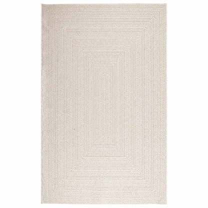 Tappeto ZIZUR Crema 160x230 cm Aspetto Iuta Interni ed Esterni