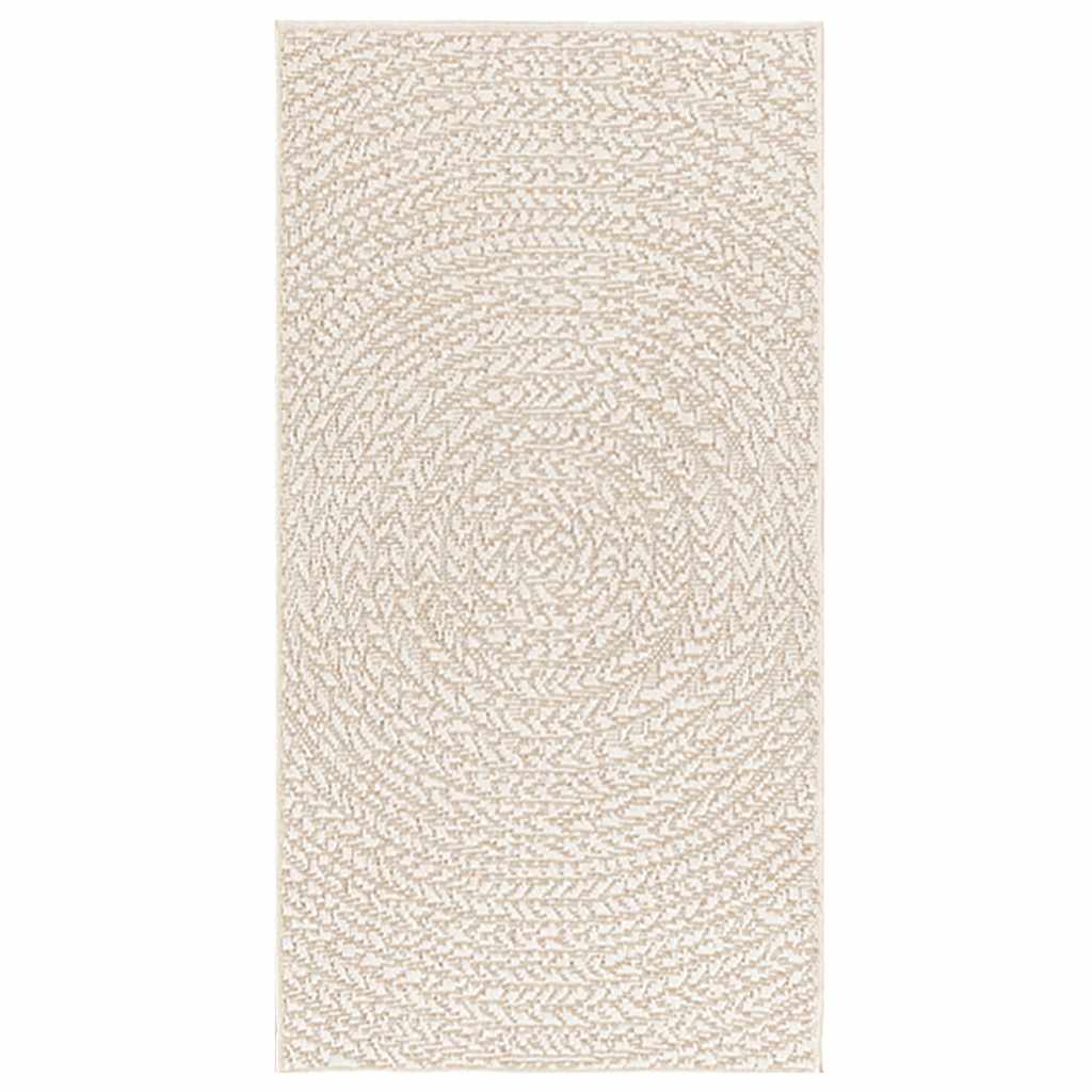 Tappeto ZIZUR Crema 60x110 cm Aspetto Iuta Interni ed Esterni - homemem39