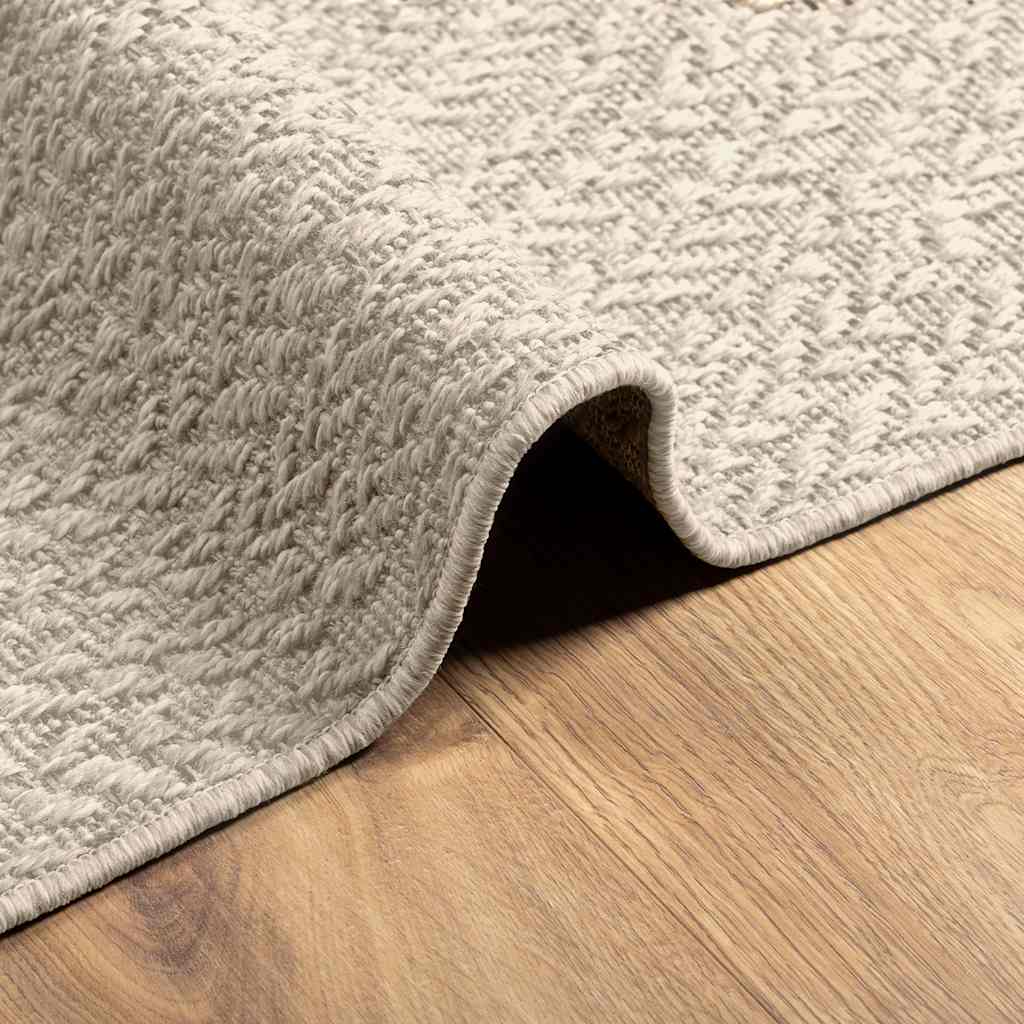 Tappeto ZIZUR Crema 60x110 cm Aspetto Iuta Interni ed Esterni - homemem39