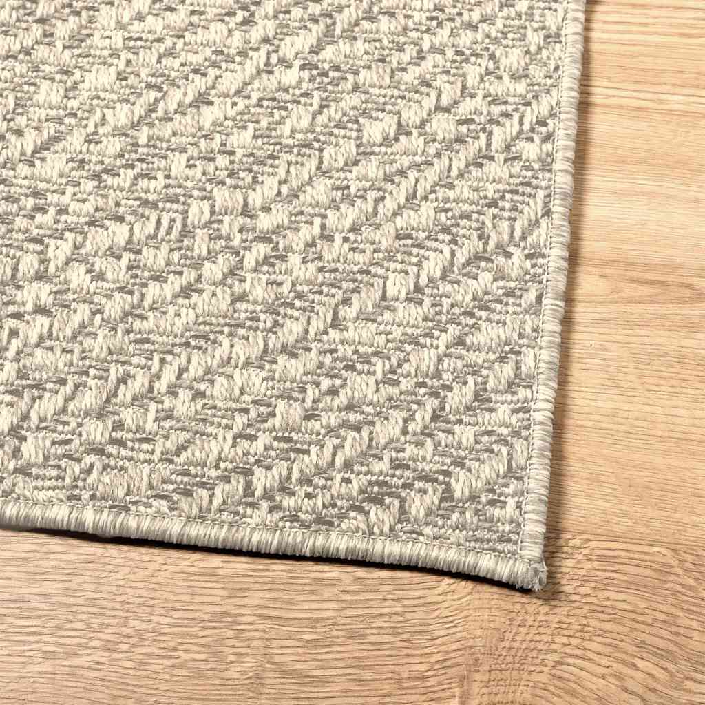 Tappeto ZIZUR Crema 60x110 cm Aspetto Iuta Interni ed Esterni