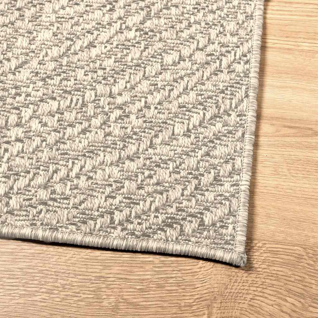 Tappeto ZIZUR Crema 80x150 cm Aspetto Iuta Interni ed Esterni - homemem39