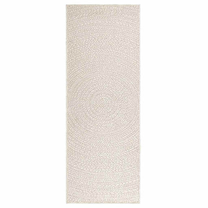 Tappeto ZIZUR Crema 80x200 cm Aspetto Iuta Interni ed Esterni - homemem39