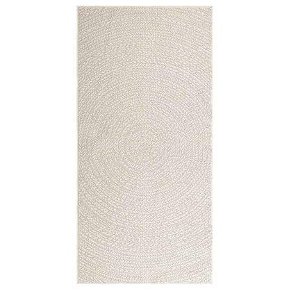 Tappeto ZIZUR Crema 100x200 cm Aspetto Iuta Interni ed Esterni - homemem39