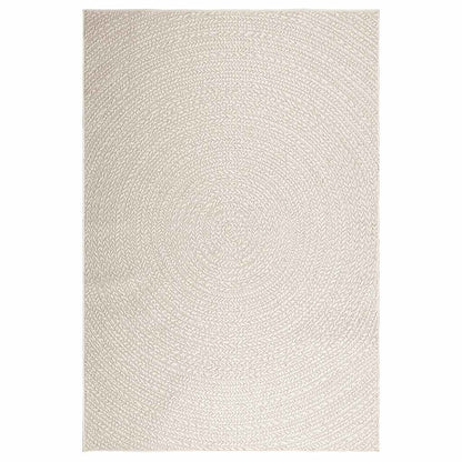 Tappeto ZIZUR Crema 160x230 cm Aspetto Iuta Interni ed Esterni - homemem39