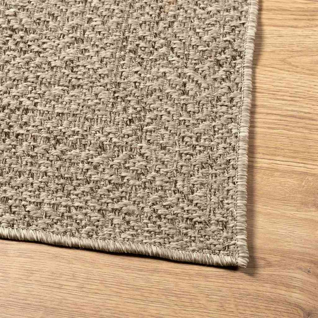 Tappeto ZIZUR Beige 80x200 cm Aspetto Iuta Interni ed Esterni - homemem39