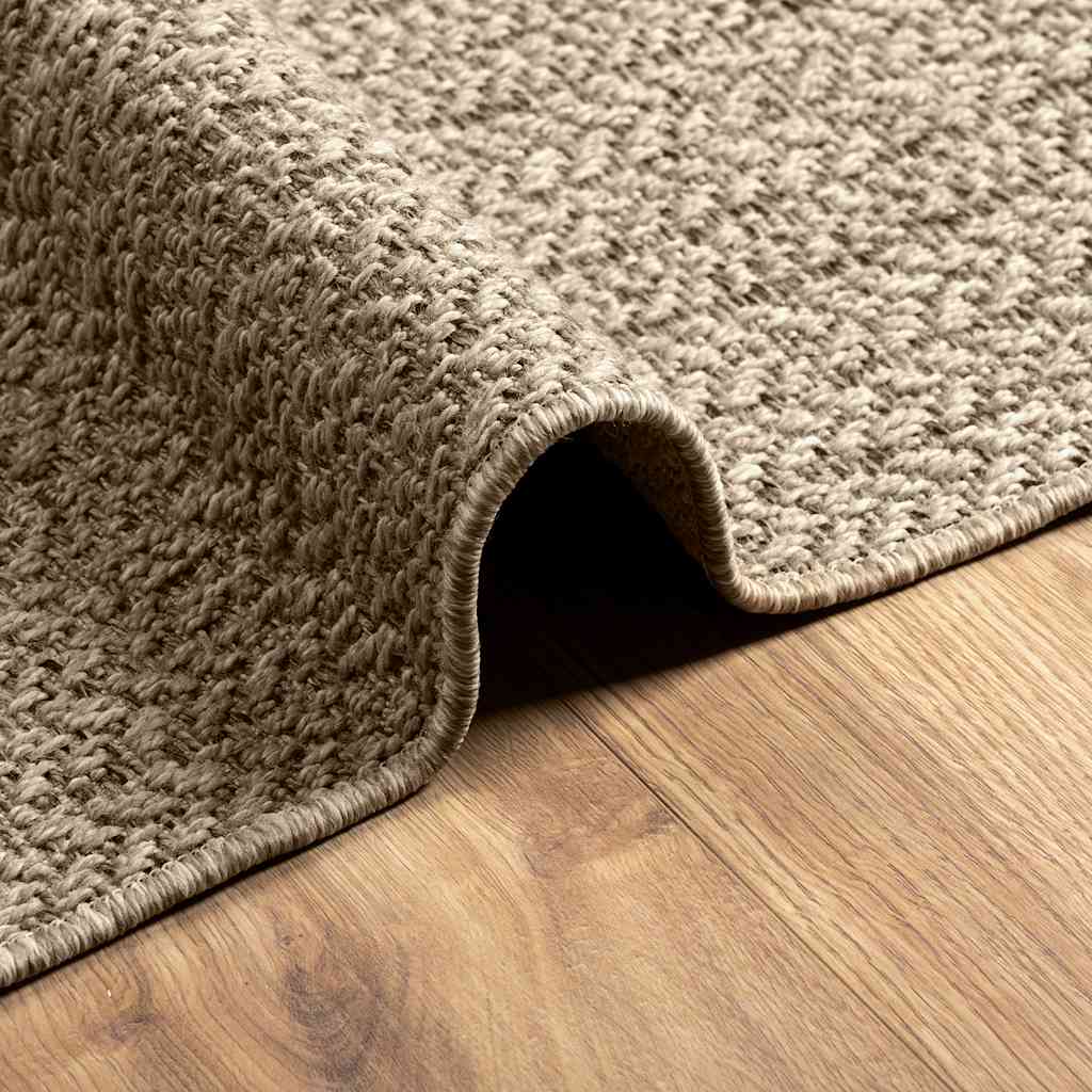 Tappeto ZIZUR Beige 80x200 cm Aspetto Iuta Interni ed Esterni - homemem39