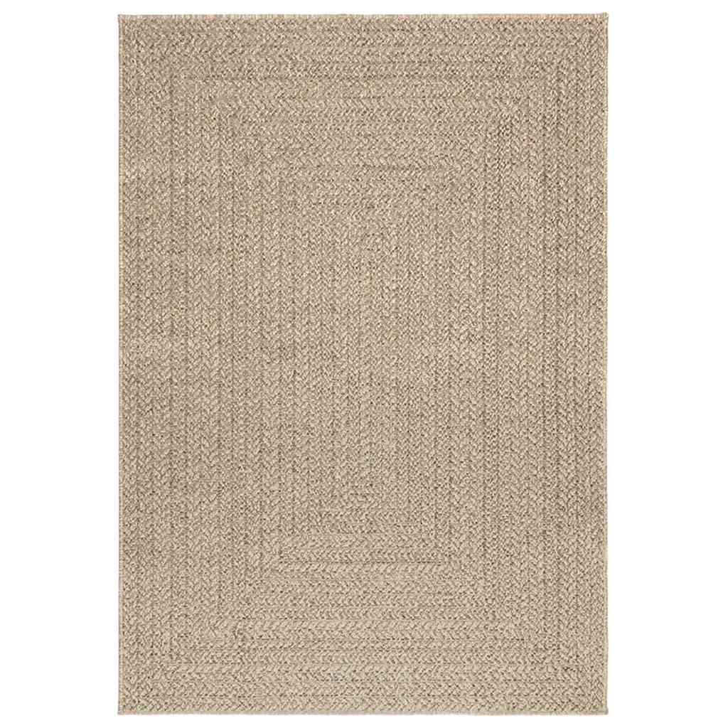 Tappeto ZIZUR Beige 120x170 cm Aspetto Iuta Interni ed Esterni - homemem39