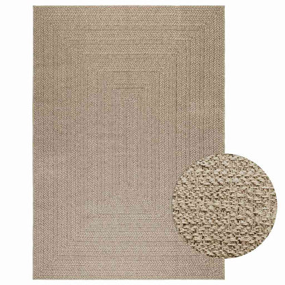 Tappeto ZIZUR Beige 160x230 cm Aspetto Iuta Interni ed Esterni