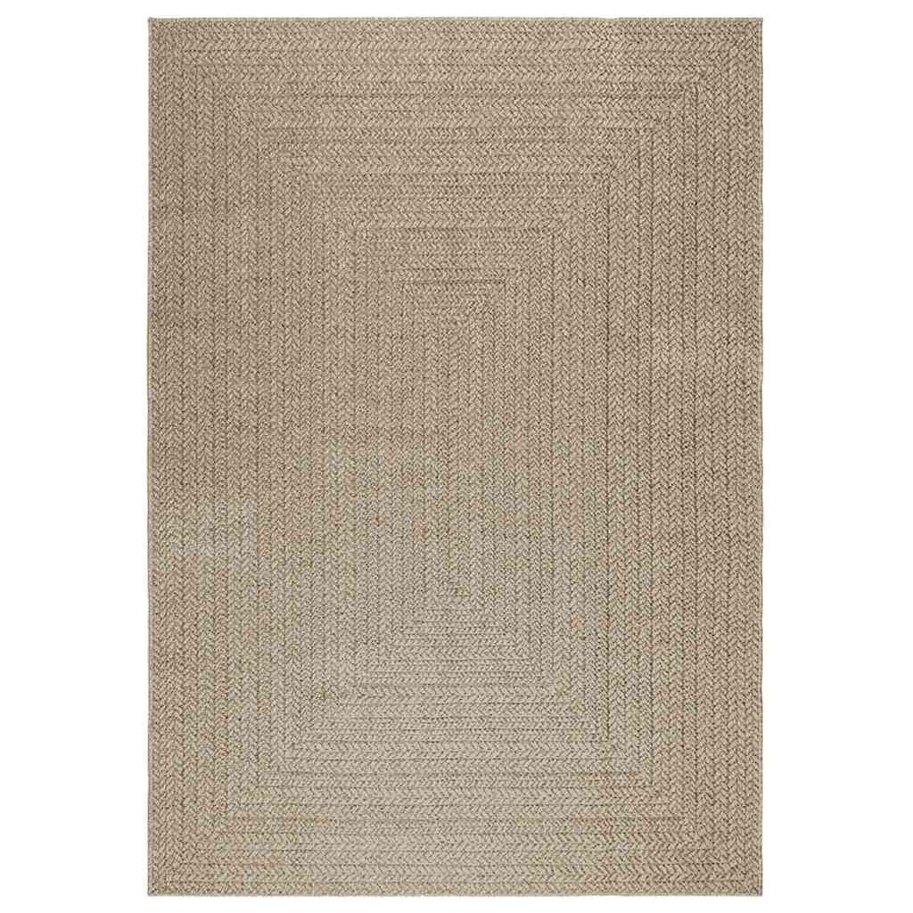 Tappeto ZIZUR Beige 160x230 cm Aspetto Iuta Interni ed Esterni