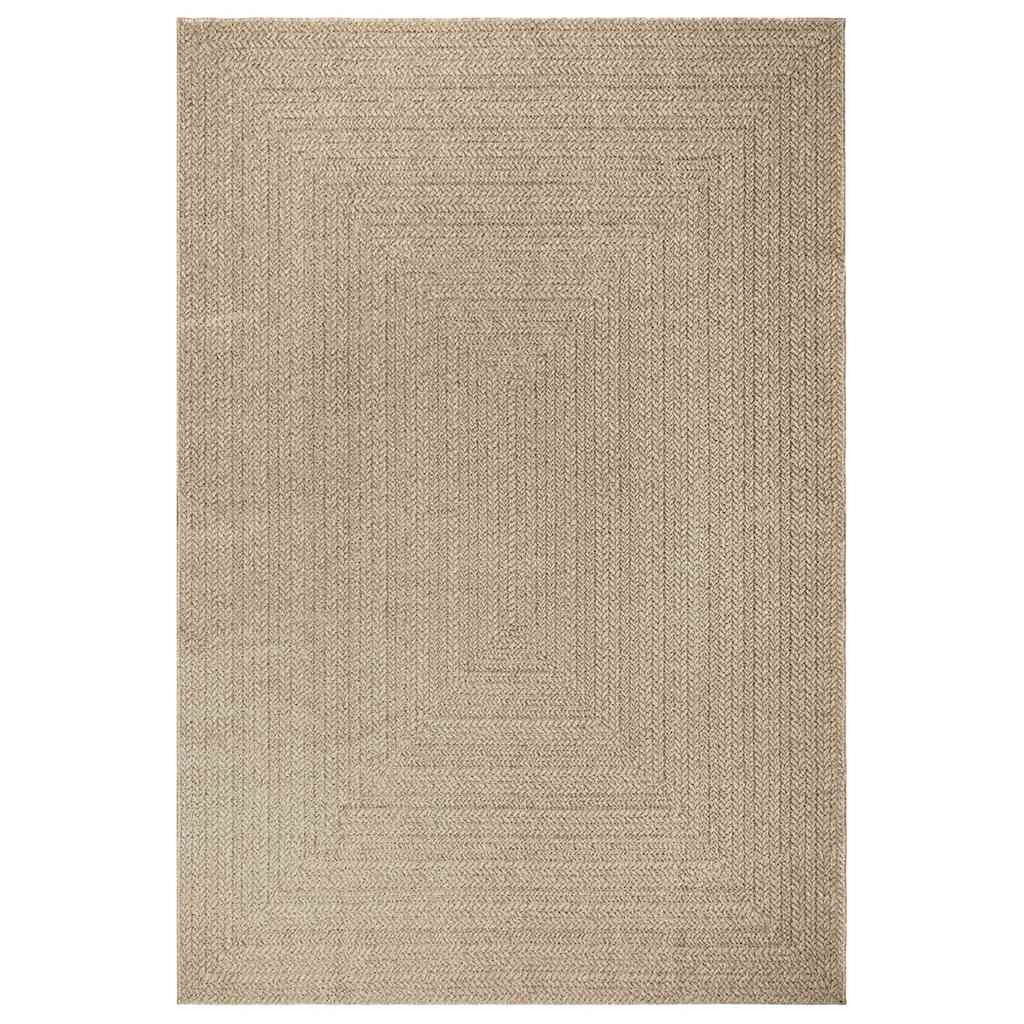 Tappeto ZIZUR Beige 200x290 cm Aspetto Iuta Interni ed Esterni