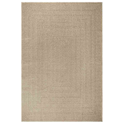 Tappeto ZIZUR Beige 200x290 cm Aspetto Iuta Interni ed Esterni - homemem39