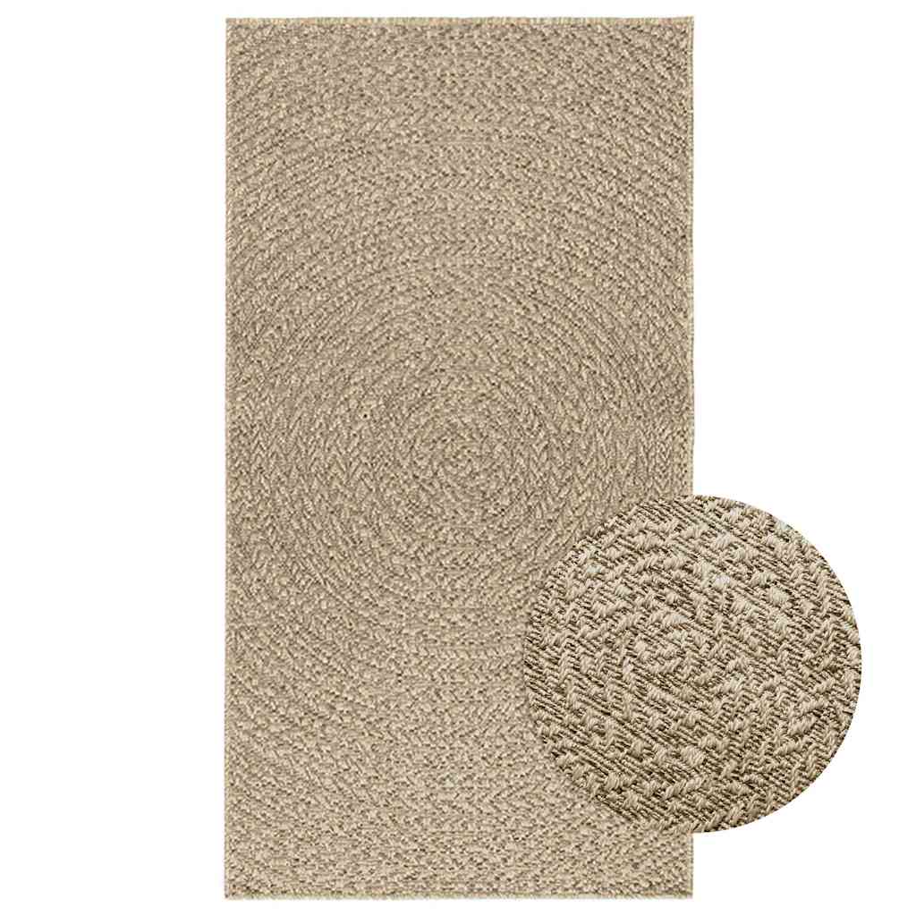 Tappeto ZIZUR Beige 80x150 cm Aspetto Iuta Interni ed Esterni - homemem39