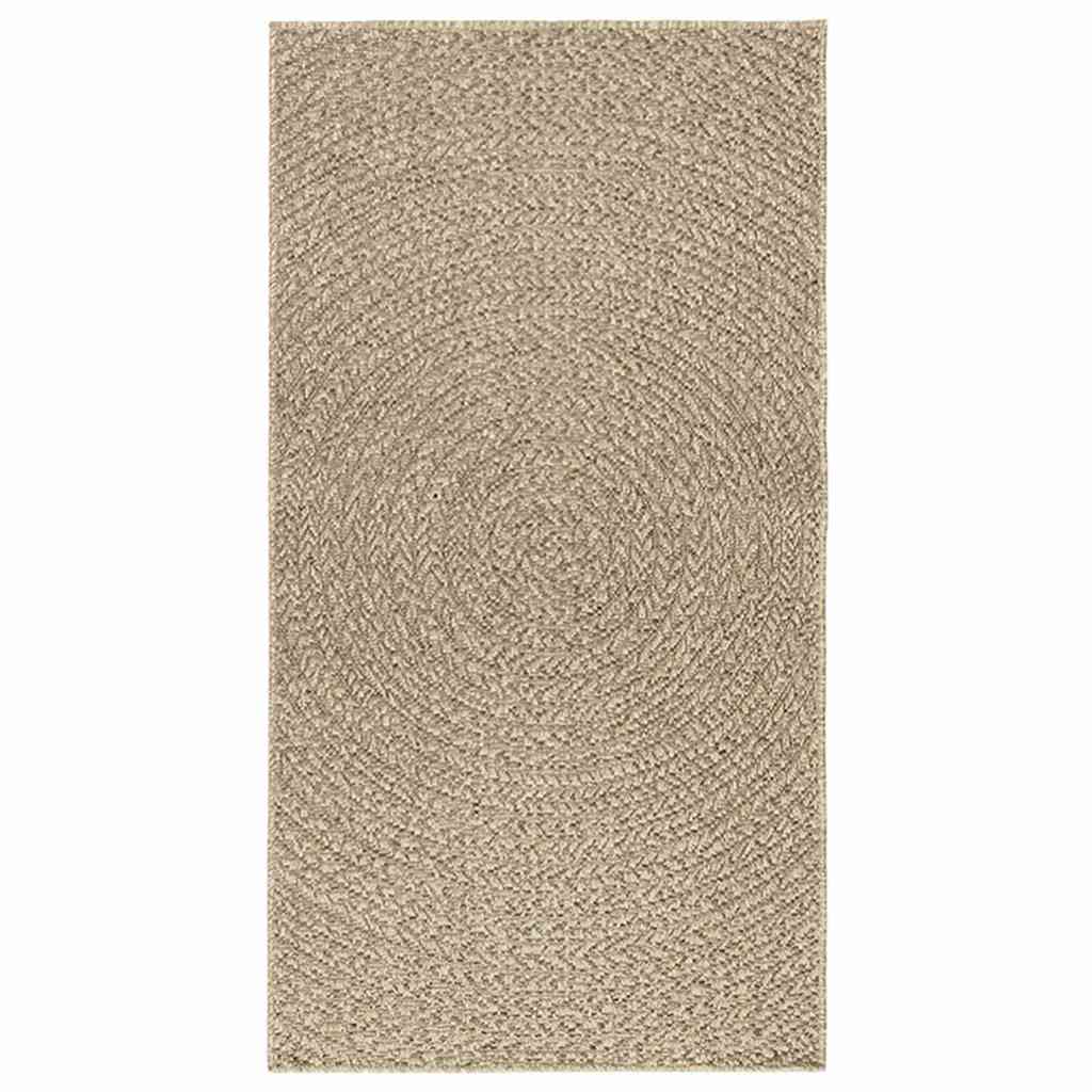 Tappeto ZIZUR Beige 80x150 cm Aspetto Iuta Interni ed Esterni - homemem39