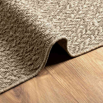 Tappeto ZIZUR Beige 80x150 cm Aspetto Iuta Interni ed Esterni - homemem39