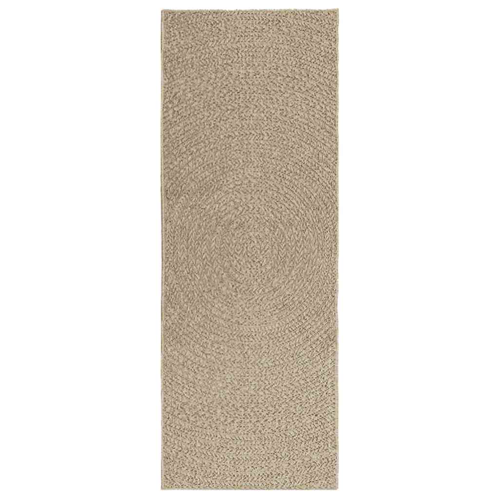 Tappeto ZIZUR Beige 80x200 cm Aspetto Iuta Interni ed Esterni - homemem39