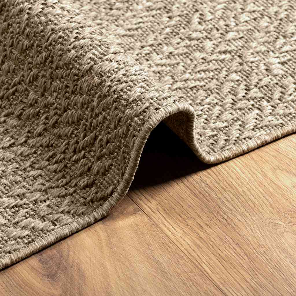 Tappeto ZIZUR Beige 80x200 cm Aspetto Iuta Interni ed Esterni