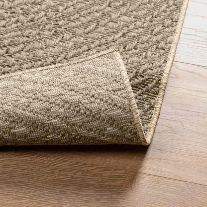 Tappeto ZIZUR Beige 80x250 cm Aspetto Iuta Interni ed Esterni