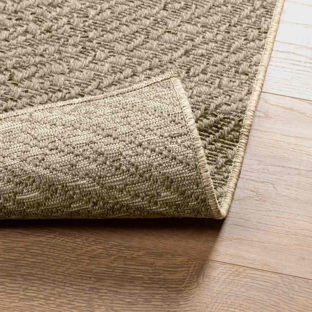 Tappeto ZIZUR Beige 120x170 cm Aspetto Iuta Interni ed Esterni