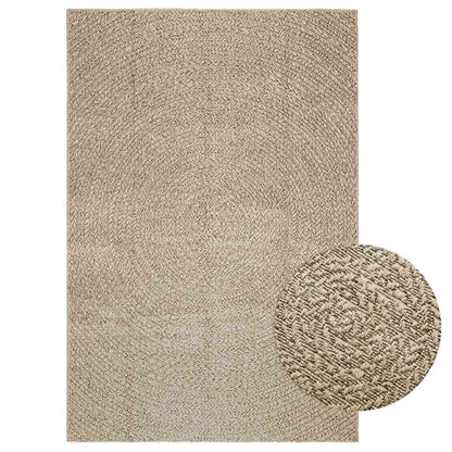 Tappeto ZIZUR Beige 140x200 cm Aspetto Iuta Interni ed Esterni - homemem39