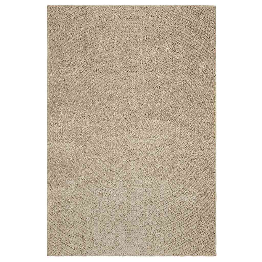 Tappeto ZIZUR Beige 140x200 cm Aspetto Iuta Interni ed Esterni - homemem39