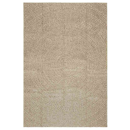 Tappeto ZIZUR Beige 140x200 cm Aspetto Iuta Interni ed Esterni